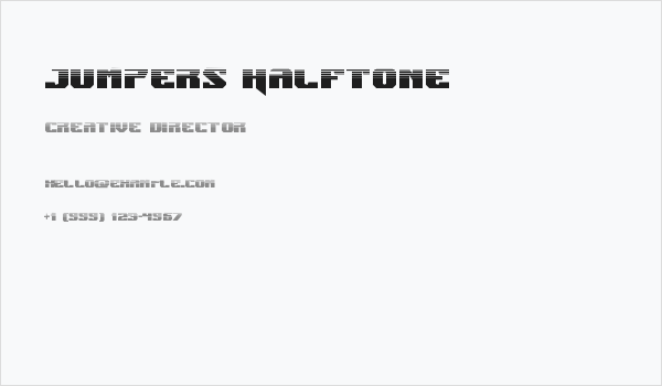 Jumpers Halftone Business Card
