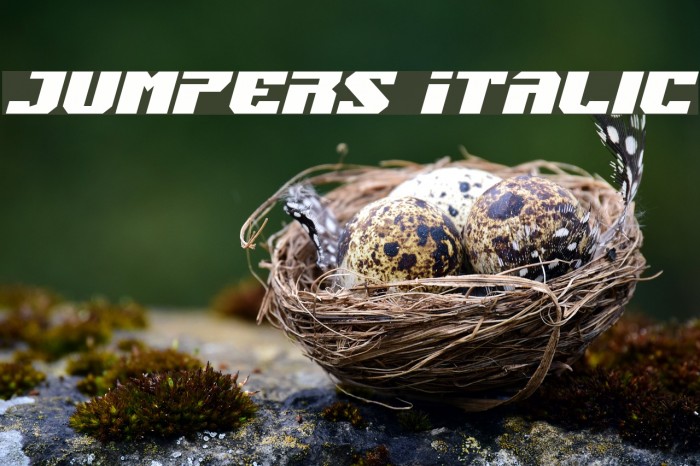 Jumpers Italic Font examples