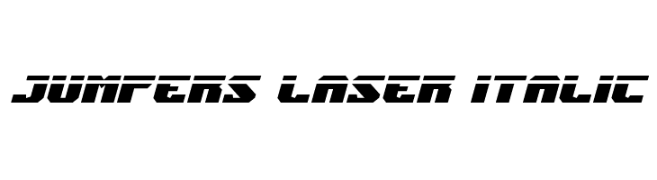 Jumpers Laser Italic  नि: शुल्क फ़ॉन्ट्स डाउनलोड