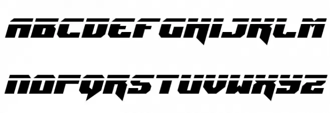 Jumpers Laser Italic خط أحرف كبيرة