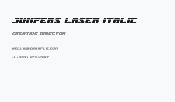 Jumpers Laser Italic Business Card