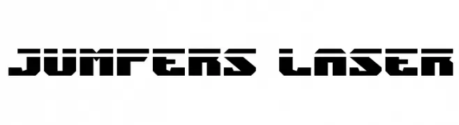 Jumpers Laser  Frei Schriftart Herunterladen