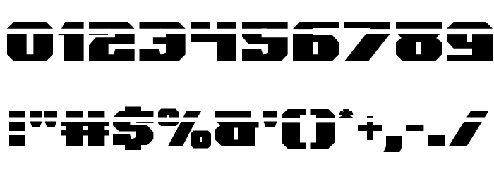 Jumpers Laser Font OTHER CHARS