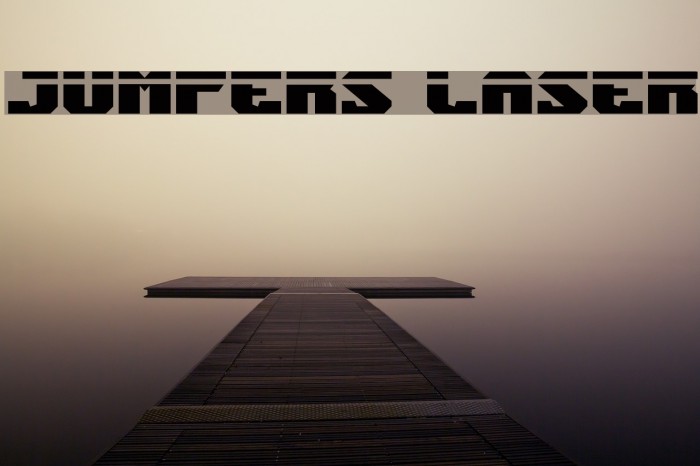 Jumpers Laser Font examples