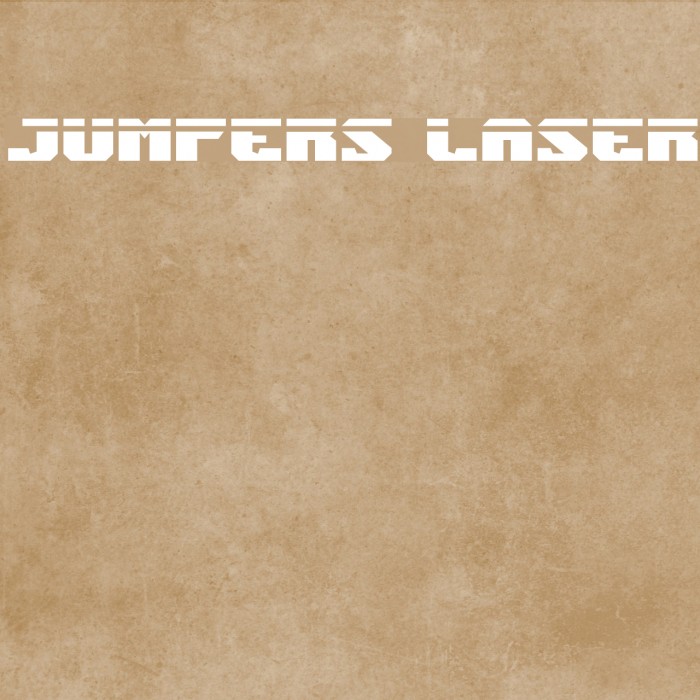 Jumpers Laser Font examples