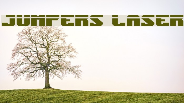 Jumpers Laser Font examples