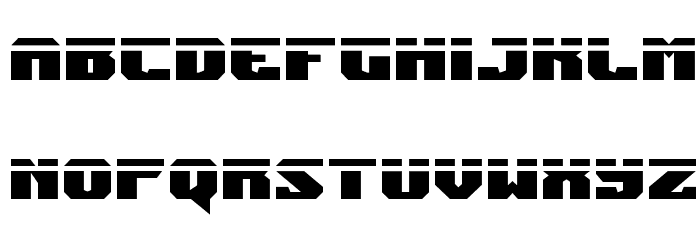 Jumpers Laser Font LOWERCASE