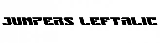 Jumpers Leftalic  Frei Schriftart Herunterladen