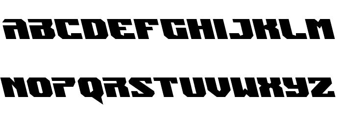 Jumpers Leftalic Font LOWERCASE