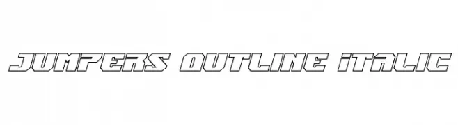 Jumpers Outline Italic  Frei Schriftart Herunterladen