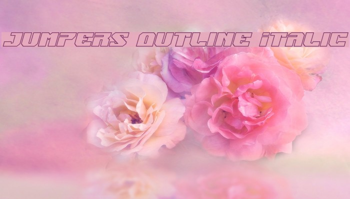 Jumpers Outline Italic Example 2