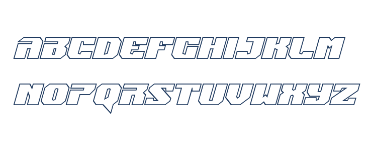 Jumpers Outline Italic Lowercase