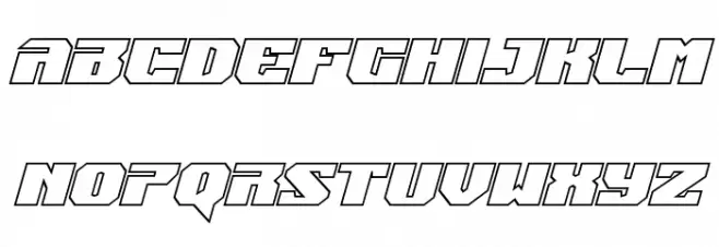 Jumpers Outline Italic Caratteri MINUSCOLO