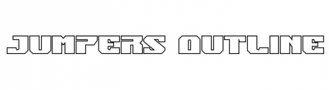 Jumpers Outline  Frei Schriftart Herunterladen