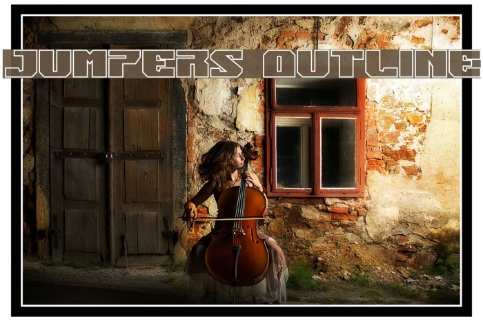 Jumpers Outline Font examples