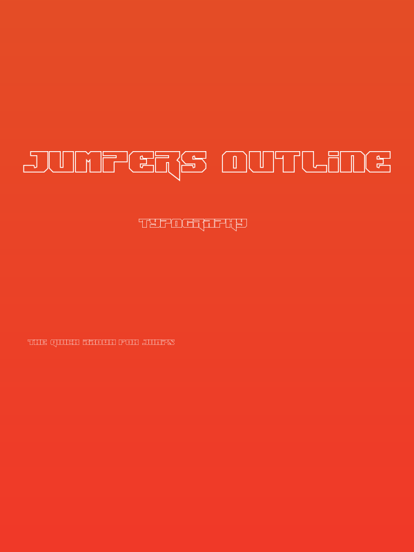 Jumpers Outline Poster