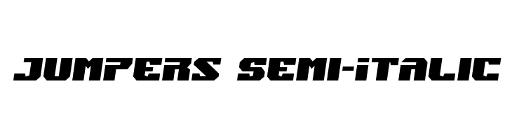 Jumpers Semi-Italic  नि: शुल्क फ़ॉन्ट्स डाउनलोड