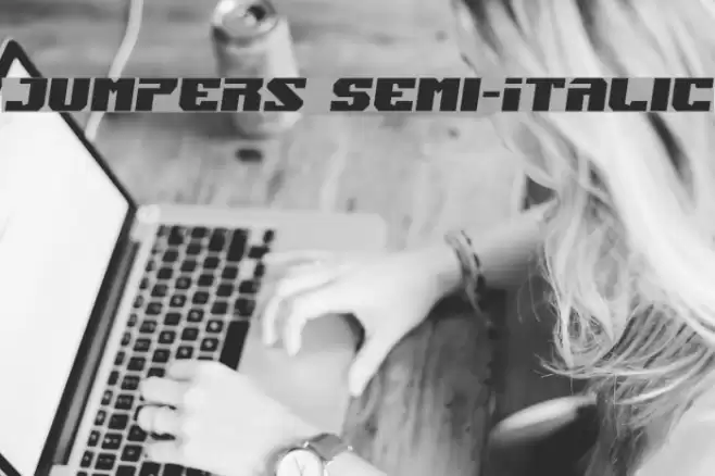 Jumpers Semi-Italic Font examples