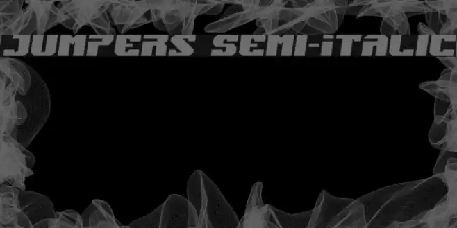 Jumpers Semi-Italic Font examples