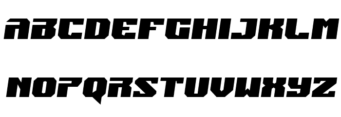 Jumpers Semi-Italic Font LOWERCASE