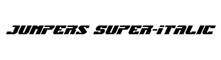 Jumpers Super-Italic  لخطوط تنزيل