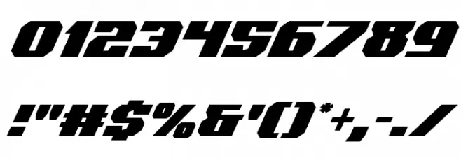 Jumpers Super-Italic Font OTHER CHARS