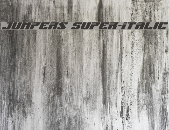 Jumpers Super-Italic Example 2