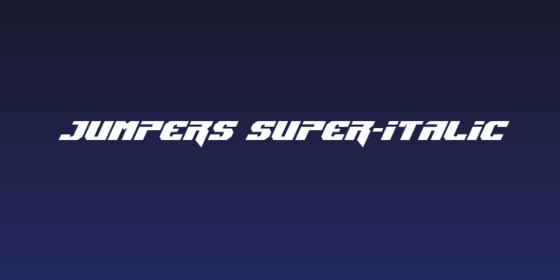 Jumpers Super-Italic Social Header
