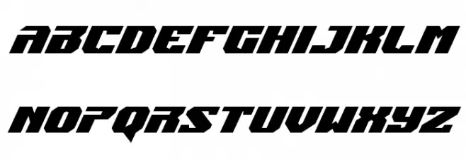 Jumpers Super-Italic Font LOWERCASE