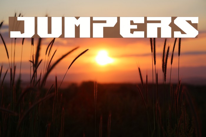 Jumpers Font examples