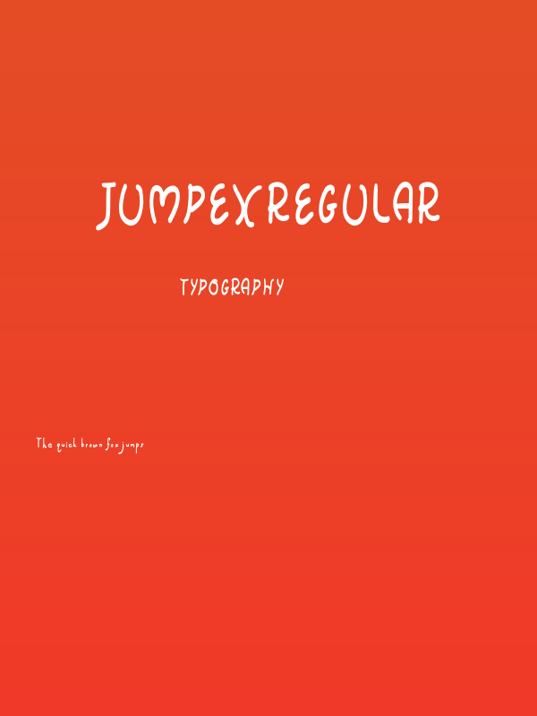 JumpexRegular Poster