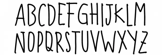 Jumpheart Regular फ़ॉन्ट अपरकेस