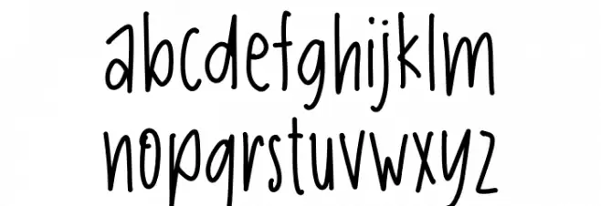 Jumpheart Regular फ़ॉन्ट लोअरकेस