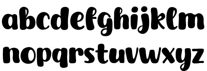 Jumping Chick Font LOWERCASE