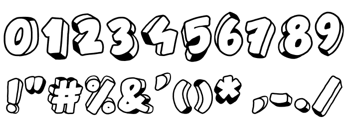Jumping Flash Font OTHER CHARS