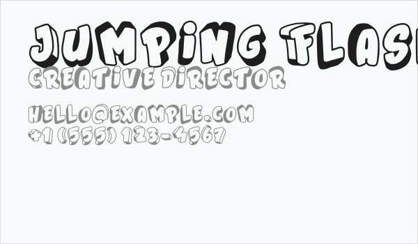 Jumping Flash Business Card