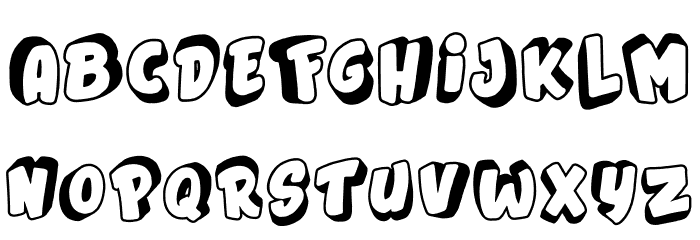 Jumping Flash Font LOWERCASE