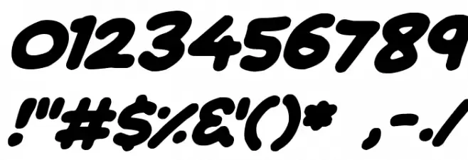 Jumping Italic Font OTHER CHARS