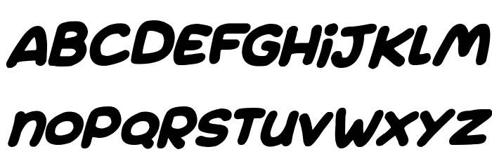 Jumping Italic Font LOWERCASE