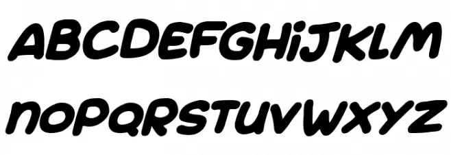 Jumping Italic 字体 大写