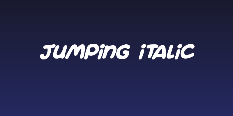 Jumping Italic Social Header