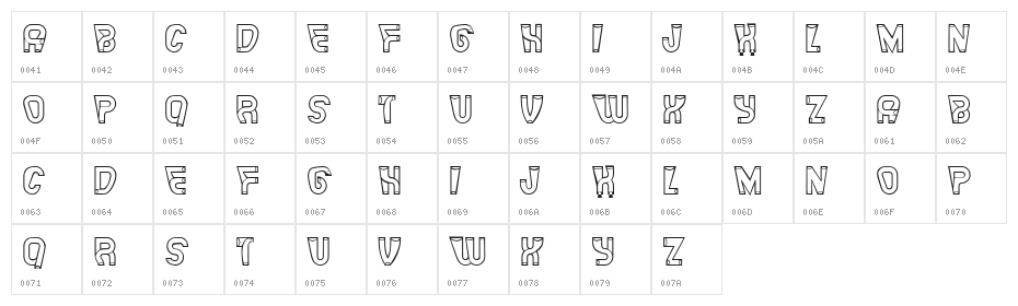 Jumping Regular Character Map