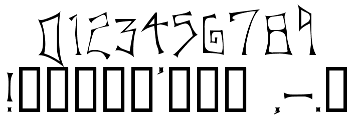 Jumping Rooms Font OTHER CHARS