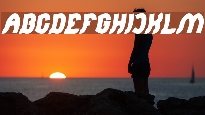 Jumping Running Bold Italic Font examples