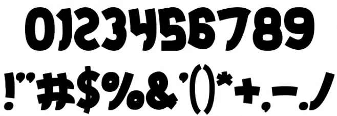 Jumping Running Bold Font OTHER CHARS