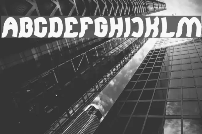 Jumping Running Bold Font examples