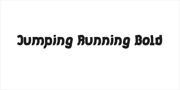 Jumping Running Bold Logo