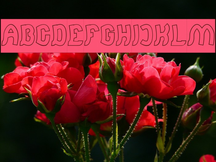 Jumping Running-Hollow-Inverse Font examples