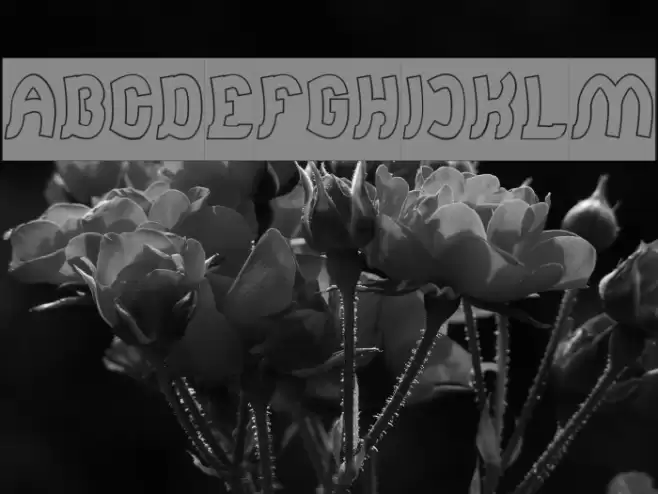 Jumping Running-Hollow-Inverse Font examples