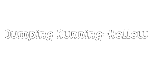 Jumping Running-Hollow Logo